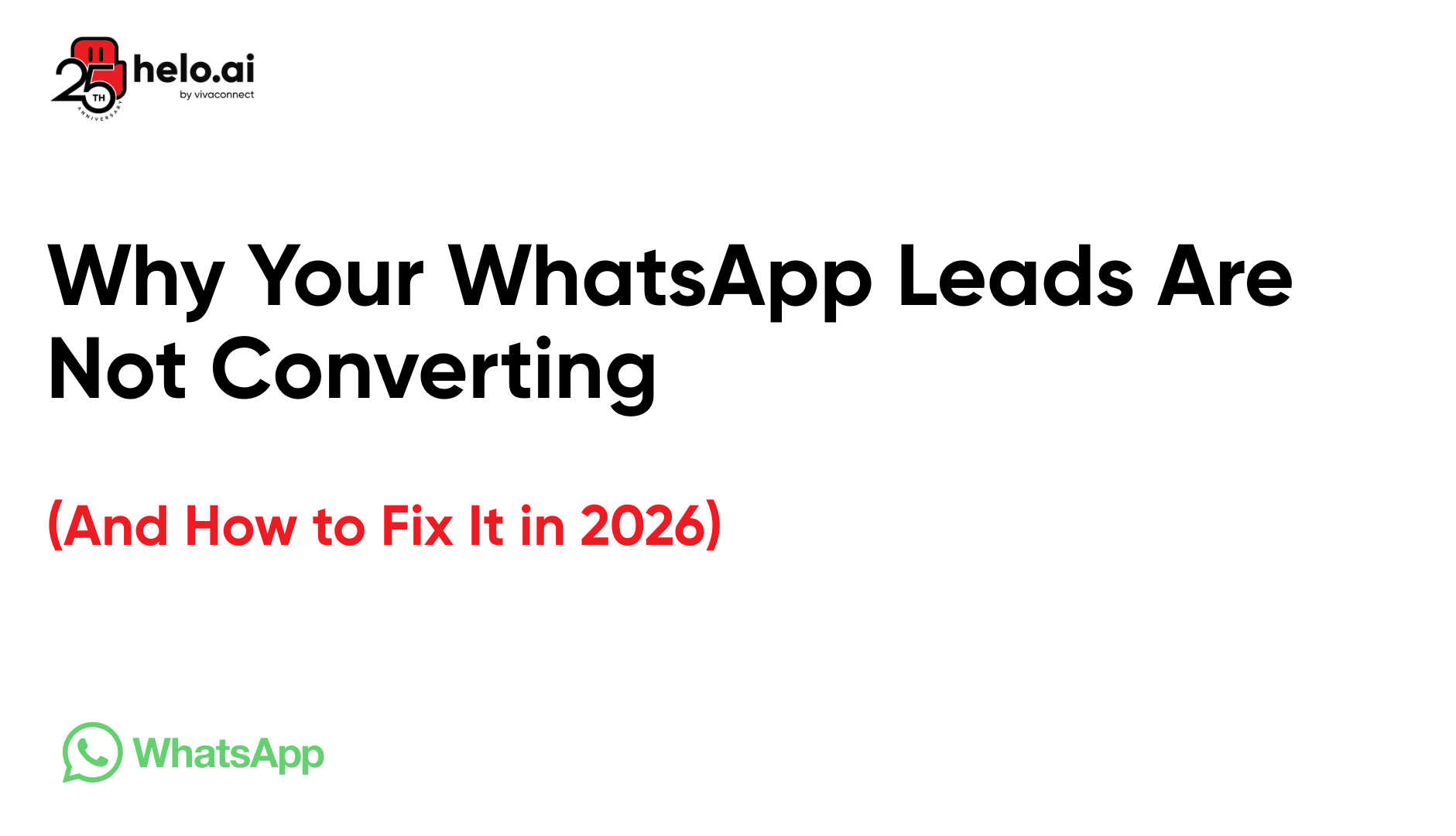 WhatsApp Leads Not Converting